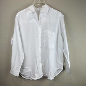 AYR White Button-Up Pocket Blouse